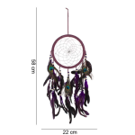 Dream Catcher Natural with turquoise beads